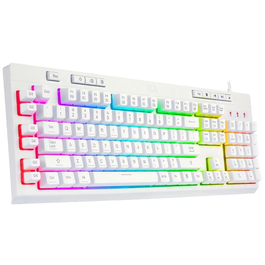 Teclado Redragon Shiva Rgb Blanco